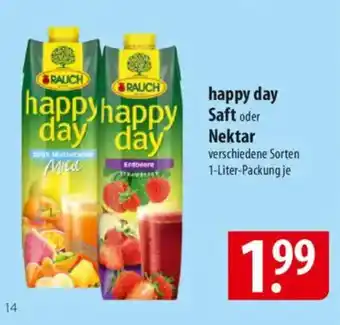 Famila Nord Ost RAUCH happy day Saft oder Nektar Angebot