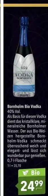 CITTI Markt Bornholm Bio Vodka Angebot