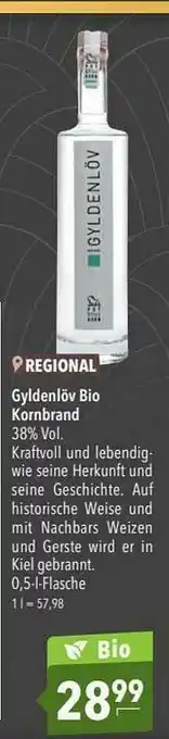 CITTI Markt Regional Glydenlôv Bio Kornbrand Angebot