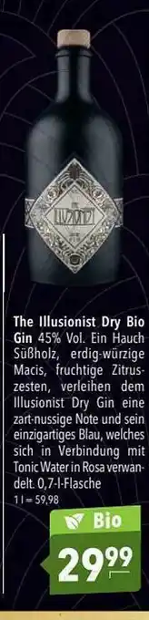 CITTI Markt The Illusionist Dry Bio Gin Angebot