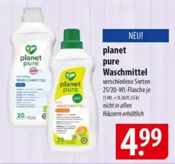 Famila Nord Ost planet pure Waschmittel Angebot