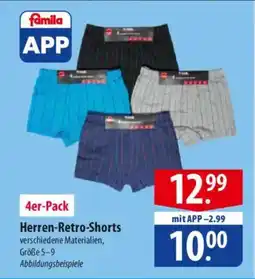 Famila Nord Ost Herren-Retro-Shorts 4er-Pack Angebot