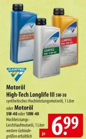 Famila Nord Ost CARTEC High-Tech Longlife III 5w-30 Angebot