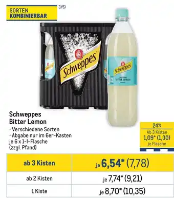 METRO Schweppes Bitter Lemon Angebot