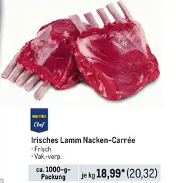 METRO METRO Chef Irisches Lamm Nacken-Carrée Angebot