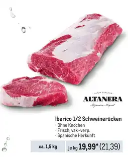 METRO ALTANERA Iberico 1/2 Schweinerücken Angebot