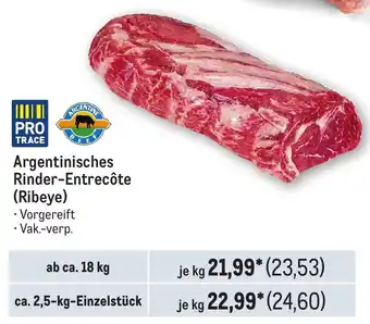 METRO Argentinisches Rinder-Entrecôte (Ribeye) Angebot