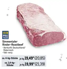 METRO Simmentaler Rinder-Roastbeef Angebot