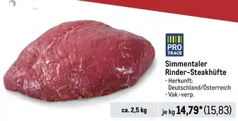 METRO Simmentaler Rinder-Steakhüfte Angebot