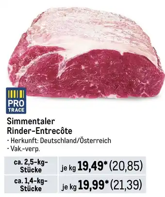 METRO Simmentaler Rinder-Entrecôte Angebot