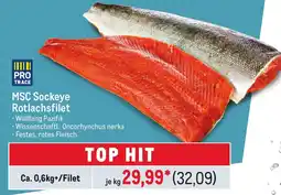 METRO MSC Sockeye Rotlachsfilet Angebot