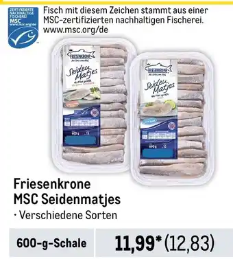 METRO Friesenkrone MSC Seidenmatjes Angebot