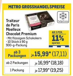 METRO Traiteur de Paris Moelleux Chocolat Premium Angebot