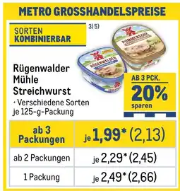 METRO Rügenwalder Mühle Streichwurst Angebot