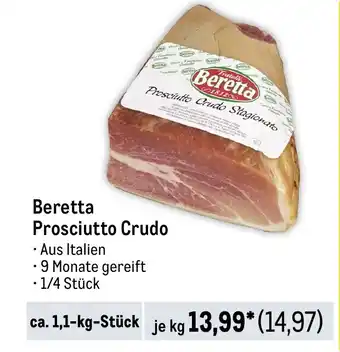 METRO Beretta Prosciutto Crudo Stagionato Angebot