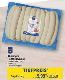 METRO METRO Chef Thüringer Rostbratwurst Angebot