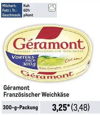 METRO Géramont Französischer Weichkäse Angebot