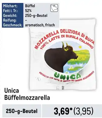 METRO Unica Büffelmozzarella Angebot