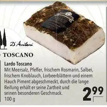 CITTI Markt Lardo Toscano Angebot