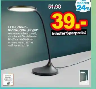 Möbel Inhofer Led Schreibtischleuchte „Bright” Angebot