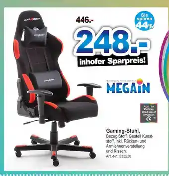 Möbel Inhofer Megain Gaming-Stuhl Angebot