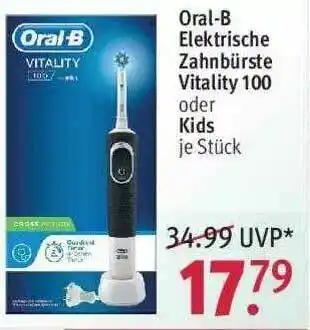 Rossmann Oral-b Elektrische Zahnbürste Vitality 100 Oder Kids Angebot