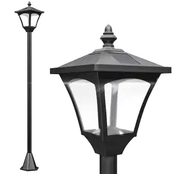 Netto Marken-Discount Outsunny Solar Laterne schwarz 15 x 15 x 120 cm (LxBxH) Angebot