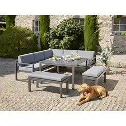 toom Baumarkt Lounge-Set 'Romy' grau 5-teilig inklusive Auflagen Angebot