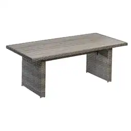 toom Baumarkt Gartentisch 'Delia' Rattan 210 x 94 x 74 cm Angebot