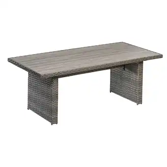 toom Baumarkt Gartentisch 'Delia' Rattan 210 x 94 x 74 cm Angebot