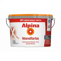 toom Baumarkt Alpina Wandfarbe weiß matt 11 l Angebot