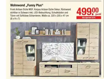 V Baumarkt Wohnwand „funny Plus” Angebot