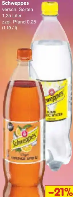 Netto Marken-Discount Schweppes Indian Tonic Water Angebot