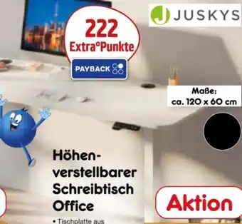 Netto Marken-Discount Juskys Höhenverstellbarer Schreibtisch Office Angebot