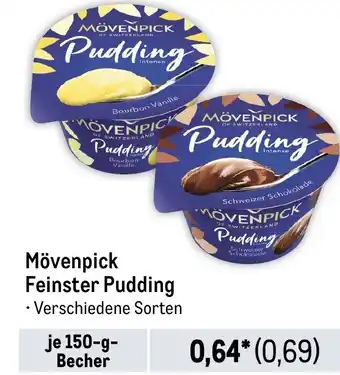 METRO Mövenpick Feinster Pudding Angebot