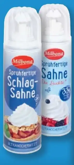 Lidl Milbona Sprühfertige Sahne Angebot