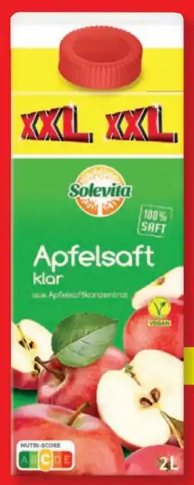 Lidl Solevita Apfelsaft klar XXL Angebot