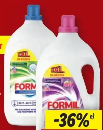 Lidl Formil Waschmittel flüssig XXL Angebot