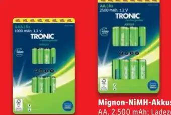 Lidl Tronic Akkus XXL Angebot