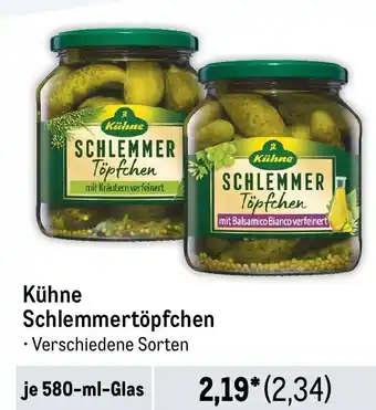 METRO Kühne Schlemmertöpfchen Angebot