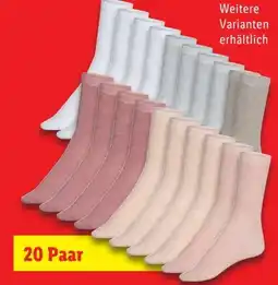 Lidl Livergy Damen 20 Paar Socken Angebot