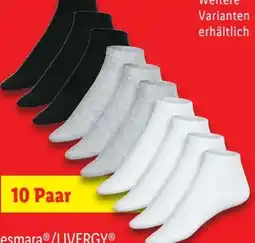 Lidl Livergy 10 Paar Sneaker socken Angebot