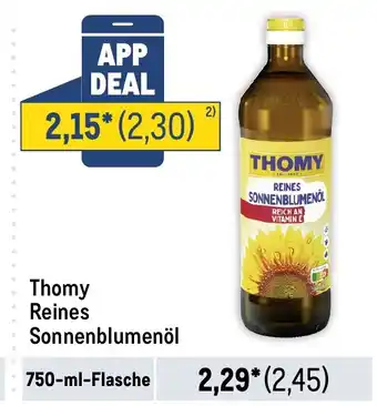 METRO Thomy Reines Sonnenblumenöl Angebot