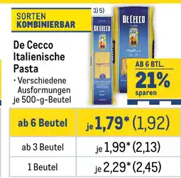 METRO De Cecco Italienische Pasta Angebot