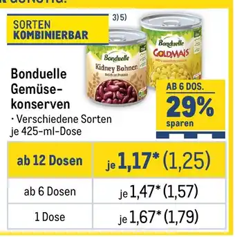 METRO Bonduelle Gemüsekonserven Angebot