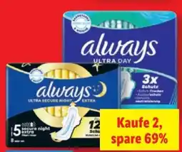 Lidl Always Ultra Binden Angebot