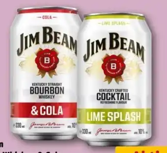 REWE Center Jim Beam Bourbon Whiskey & Cola Angebot