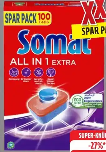 Edeka Somat Spülmaschinen Tabs All-in-1 Extra Angebot