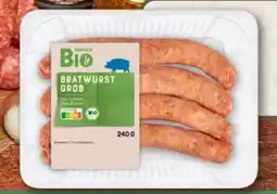 REWE Center Einfach Bio Grobe Bratwurst Angebot