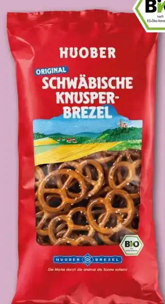 REWE Center Huober Brezel Original Schwäbische Bio Knusper-Brezel Angebot